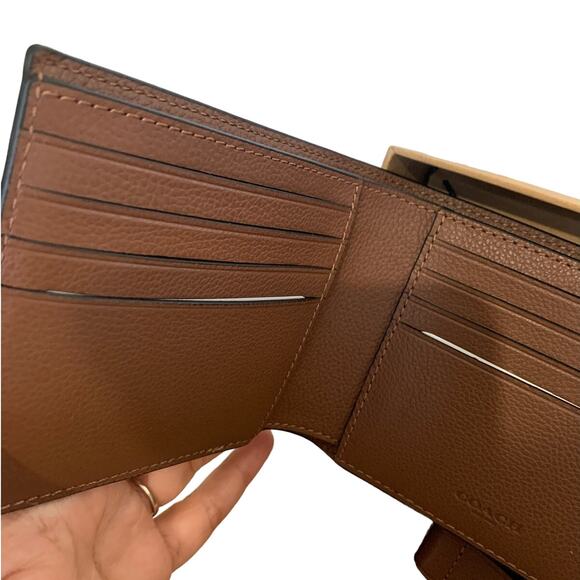 NIB / NWT COACH Men Unisex Brown Gift Set of 3 Wallets Keychain - Picture 3 of 9